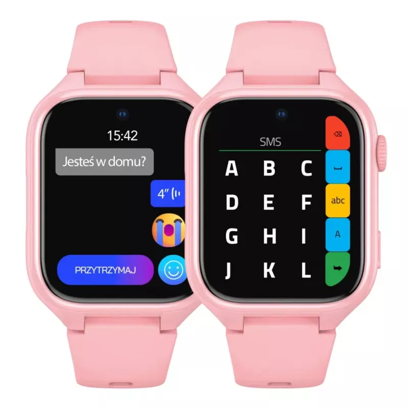 Smartwatch Stelio Junior Pro AI 4G ST-SWJ102-PK — children's 4G watch, pink