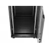 Network Rack Cabinet LANBERG 19 inch 24U 600x800 mm black with glass door and LCD cutout (Flat Pack) v2