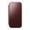 Mobile phone cover Nomad Modern Leather Folio for Apple iPhone 17 Pro, 6.3 inch (16 cm), leather burgundy