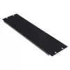 Blank panel ROLINE 19-inch 3U black steel 480mm
