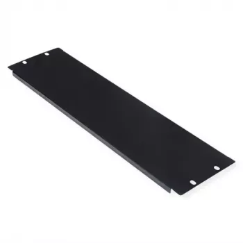 Blank panel ROLINE 19-inch 3U black steel 480mm