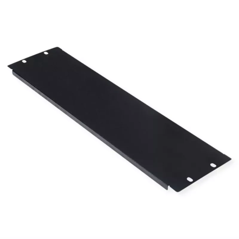 Blank panel ROLINE 19-inch 3U black steel 480mm