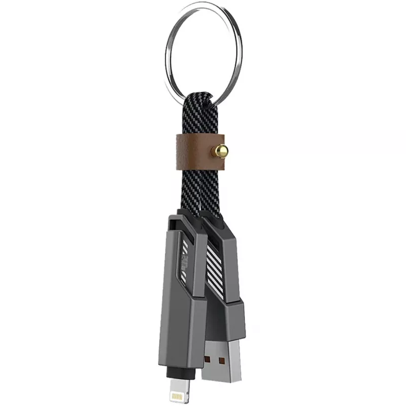 4smarts USB-C Cable ComboCord Flat 240W+ Keyring - Cable - Digital/Data