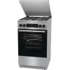 Gorenje GKS5C71XF Freestanding cooker with oven Silver
