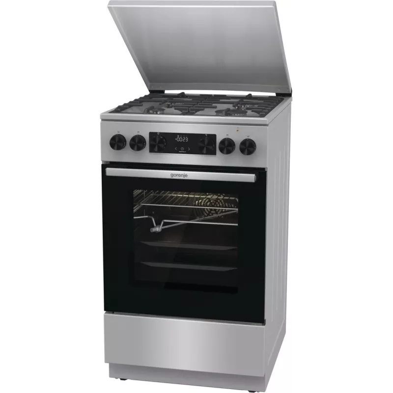 Gorenje GKS5C71XF Freestanding cooker with oven Silver