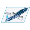 Building set Cobi Boeing 737-8 — 340 pieces, recommended age 7+, blue and white