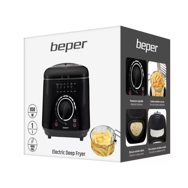 Electric fryer Beper P101FRI100, 1000W power, 2 L capacity
