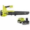 ONE+ battery leaf blower RY18BLB-140, 18Volt, Leaf Blower Green/black, Lithium-Ion Battery 4,0Ah
