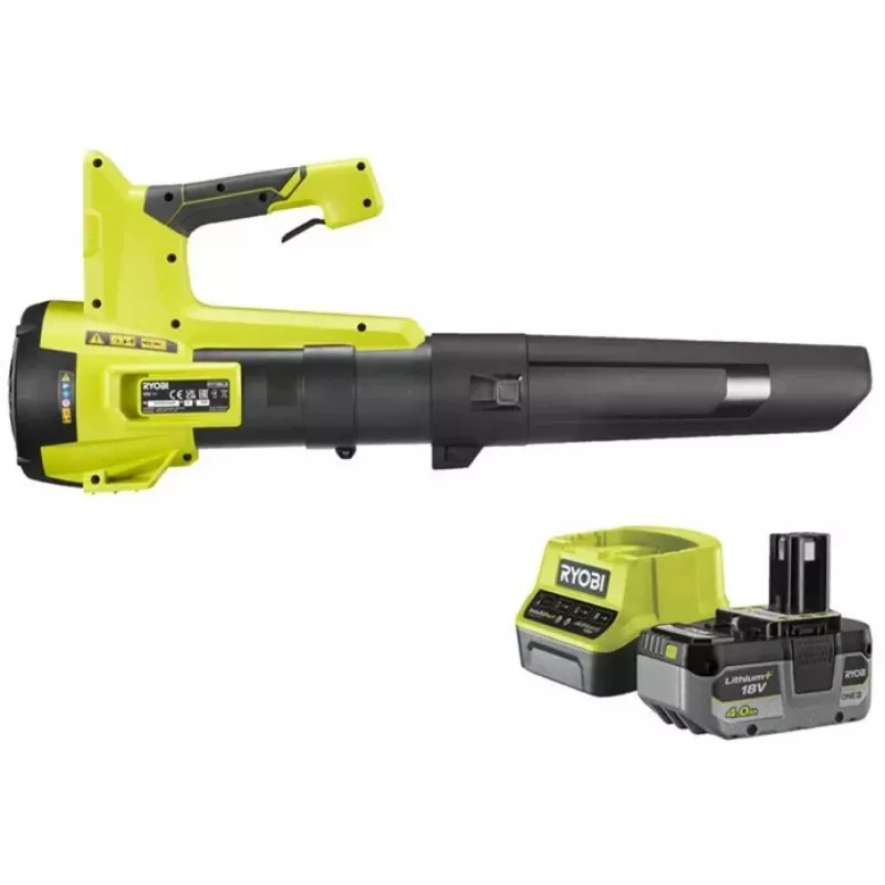 ONE+ battery leaf blower RY18BLB-140, 18Volt, Leaf Blower Green/black, Lithium-Ion Battery 4,0Ah