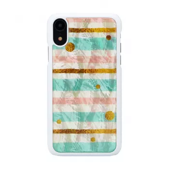 Phone case iKins for iPhone XR — mint black protective cover