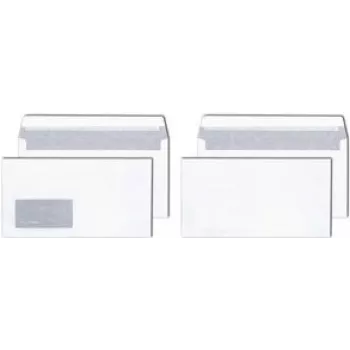 Envelope MAILmedia 125 x 235 mm white, without window, 80 g/m²