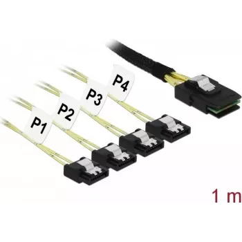 SAS Cable DeLOCK 85731 1m Black Green