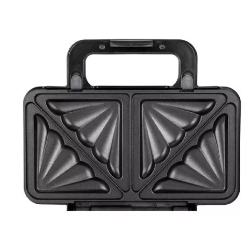 Sandwich maker MPM MPO-43M 3in1 1000W — multifunctional sandwich press for 4 sandwiches, grilling, toasting and waffles, black