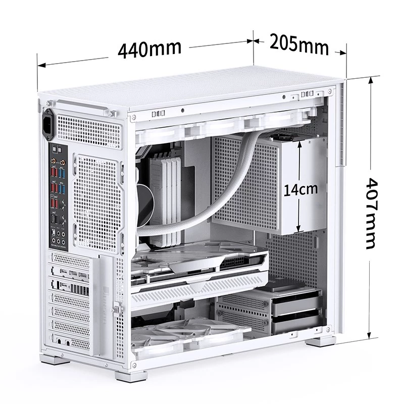 PC Case Jonsbo D41 STD Midi Tower White