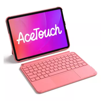Keyboard case with touchpad Inateck KB04122 for iPad 11 inch/Air, QWERTZ, red