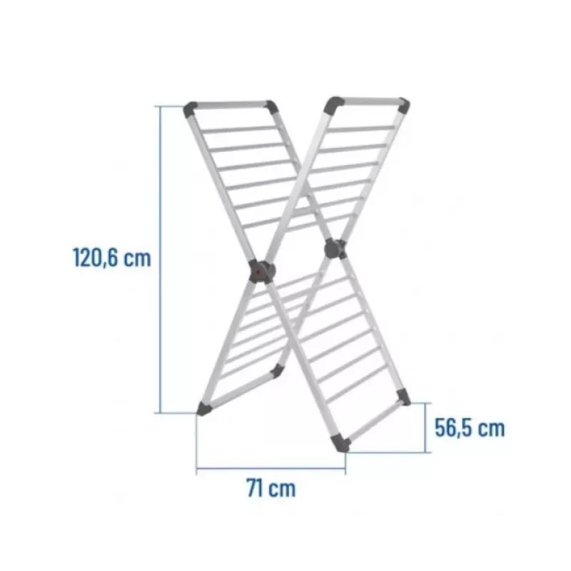 Electric clothes dryer NOVEEN ECD40 – compact freestanding indoor drying rack, foldable, IP22, max load 10 kg, white
