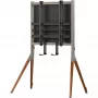 One for All Falcon Universal WM 7481 - Stand - for LCD TV / Soundbar - Walnut, gunmetal-Grey - Screen Size: 81.3-177.8 cm (32-70)