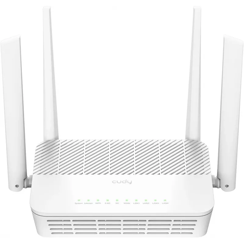 Wireless router Cudy AX3000 (Wi‑Fi 6 Dual‑band 2.4/5 GHz, Gigabit Ethernet, 4x LAN, 2402+574 Mbps)