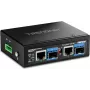 Network media converter TRENDnet TI-BF22SFP 1GbE with 2 RJ-45 ports and 2 SFP slots