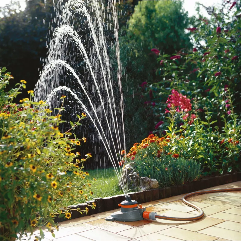 Comfort partial and full circle sprinkler Tango grey orange