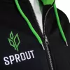 GamersWear SPROUT Basic zip hoodie size M black/green