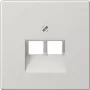JUNG LS 969-2 UA LG - Grey - Thermoplast - conventional - JUNG - UAE 2 x 8 UPO - UAE 8-8 UPO - UAE 8-8 UPOK6E - UAE 8-8 UPOK6 - MK-POF-2UAE - RJ-45