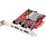 Renkforce RF-4679642 2+2 Port USB 3.2 Gen 2 Controllerkarte USB 3.2 Gen 2, USB-C™ PCIe (RF-4679642)