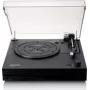 Turntable Lenco LS-15BK black belt-drive turntable LS15, built-in phono preamp, USB output