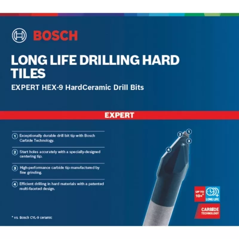 Bosch EXPERT HEX-9 HardCeramic Drill bit set 5 pc(s)