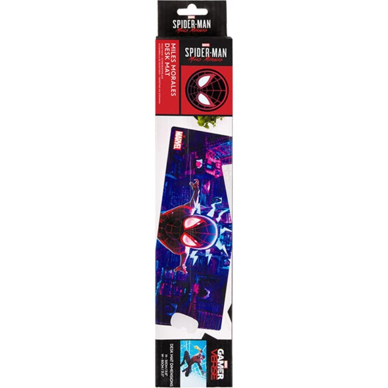 Desk mat Paladone Spiderman Miles Morales — large gaming/work surface, anti-slip base