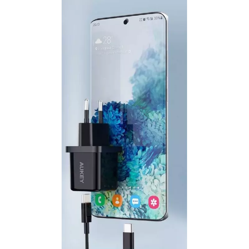 Mini charger PA-F5 OEM Black 1xUSB-C 20W PD Power Delivery