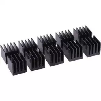 Alphacool GPU RAM Aluminium Heatsinks 15x15mm - black 10 pc(s). (17155)