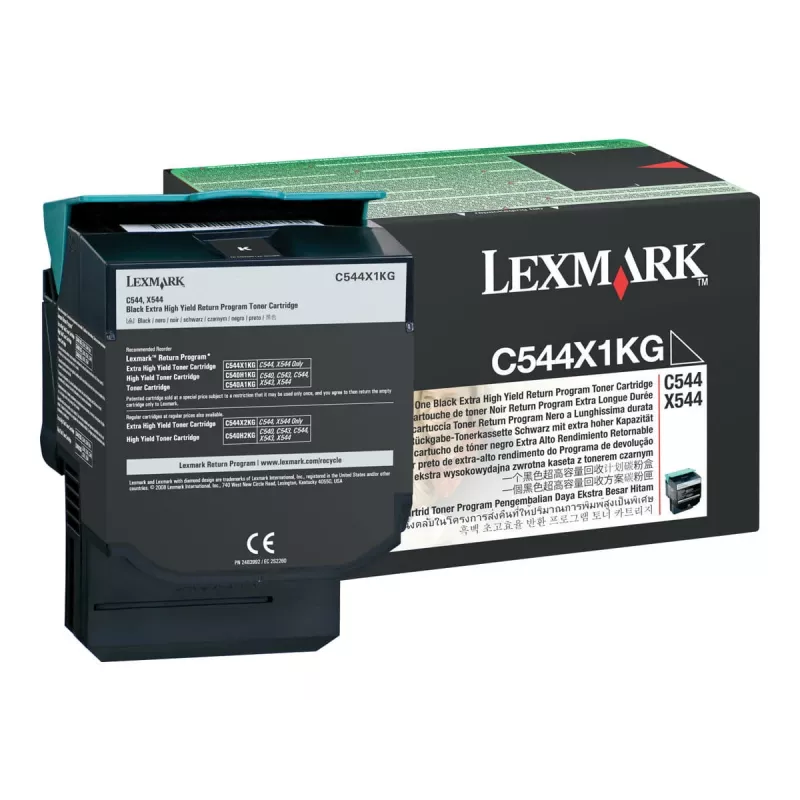 Lexmark C544X1KG - Ink black - for C544dn, C544dtn, C544dw, C544n, X544dn, X544dn RCS, X544dtn, X544dw, X544n