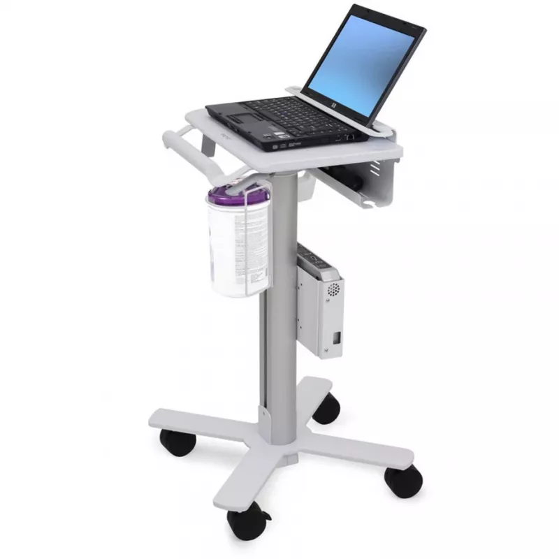 Ergotron StyleView Laptop Cart, SV10 - Cart for Notebook - medizinisch - Metal - White, Aluminium - Screen Size: to 43,2 cm (to 43,20cm (17)) (SV10-1100-0)