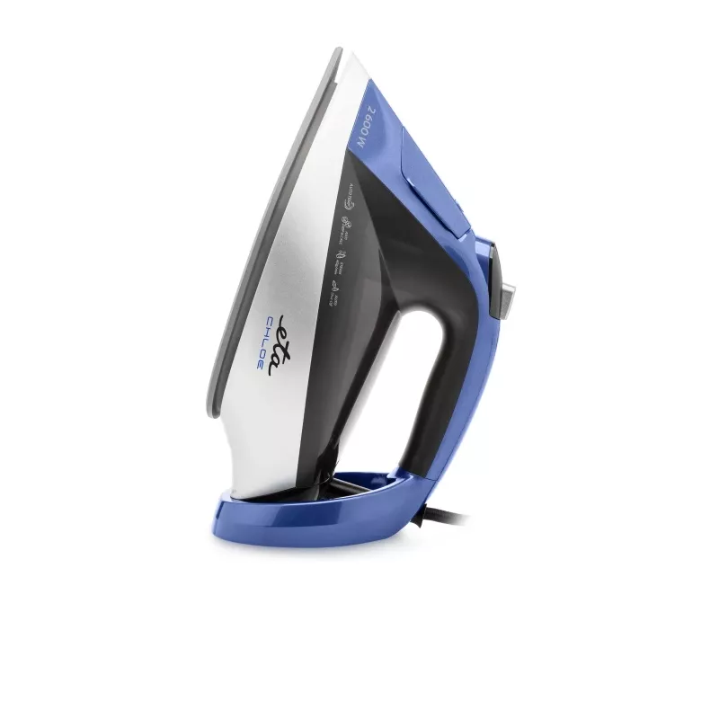 ETA Steam Iron | ETA227690000 Chloe | Steam Iron | 2600 W | Water tank capacity 350 ml | Continuous steam 40 g/min | Silver/Blue