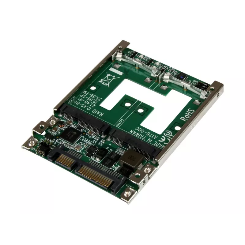 StarTech.com Dual mSATA SSD to 2.5” SATA RAID Adapter Converter