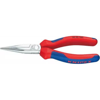30 25 190, needle nose pliers, 2.4 mm, 5 cm, steel, blue, red, 190 mm