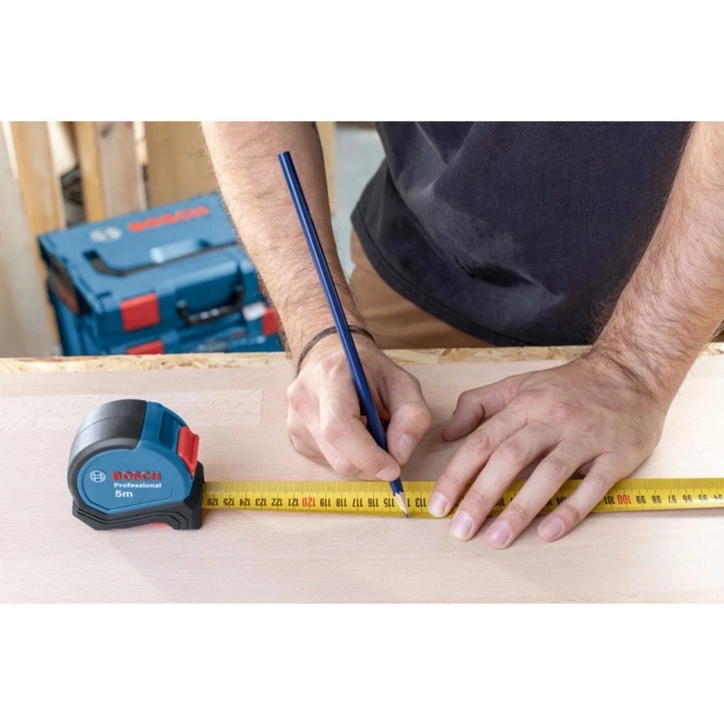 Tape measure Professional, 5 metres blue/black, 27mm