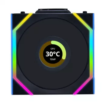 Fan Lian Li UNI FAN SL Wireless LCD 120 Black 3 pcs