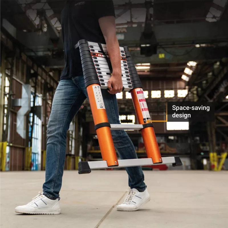Telescopic ladder Batavia B.V. Giraffe AIR 3.81 m, compact extendable aluminium ladder