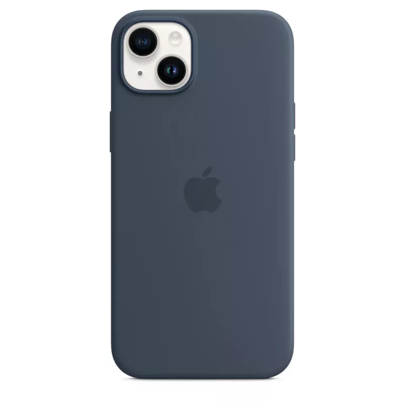 Silicone Case Cover Apple iPhone 14 Plus MagSafe Storm Blue