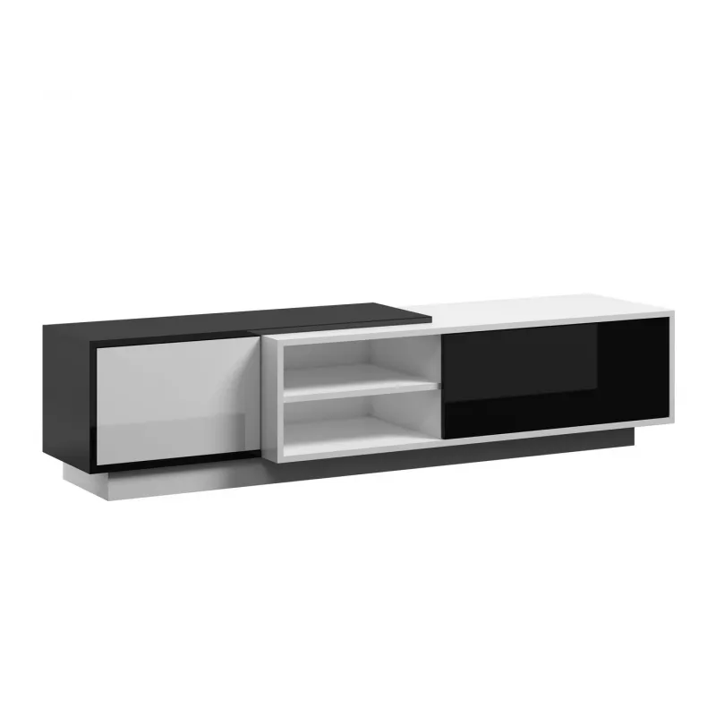 Cama TV cabinet SIGMA1 180 white/black gloss