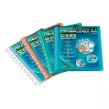 ELBA Vario-Zipp Display Book, Blue, with A4 Front Cover Pocket (323041-03)