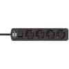 Brennenstuhl Ecolor Power Strip 4-way [Polished Surface, 1.5m Cable, White/black]