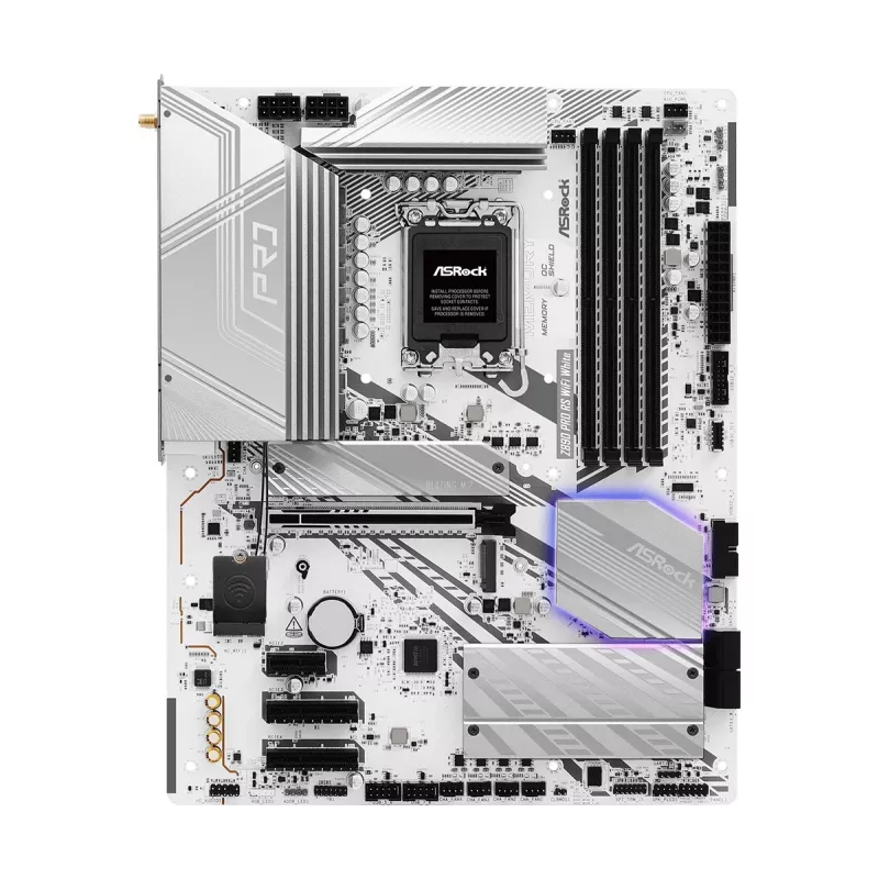 Motherboard ASRock Z890 Pro RS WiFi White Intel Z890 LGA 1851 ATX
