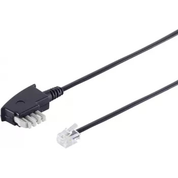 Telephone cable ShiverPeaks 70143 with TAE N-plug for landline connections