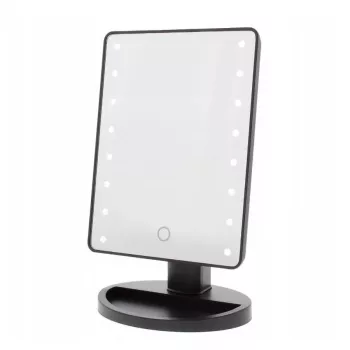Extralink Makeup Mirror, Black Lighted with Stand