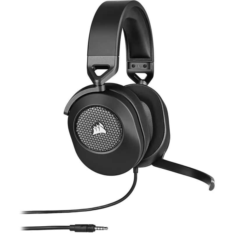 Headset CORSAIR HS65 SURROUND wired gaming headset, supra-aural, 3.5 mm + USB adapter, 32 Ω, 282 g, carbon