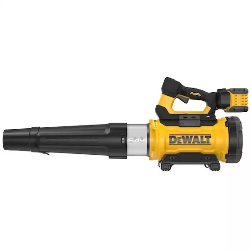 Handheld leaf blower DeWalt DCMBL777X1-QW — brushless motor, 21.5 m³/min, 258 km/h, 9 Ah battery, 3 speed settings, 3.2 kg