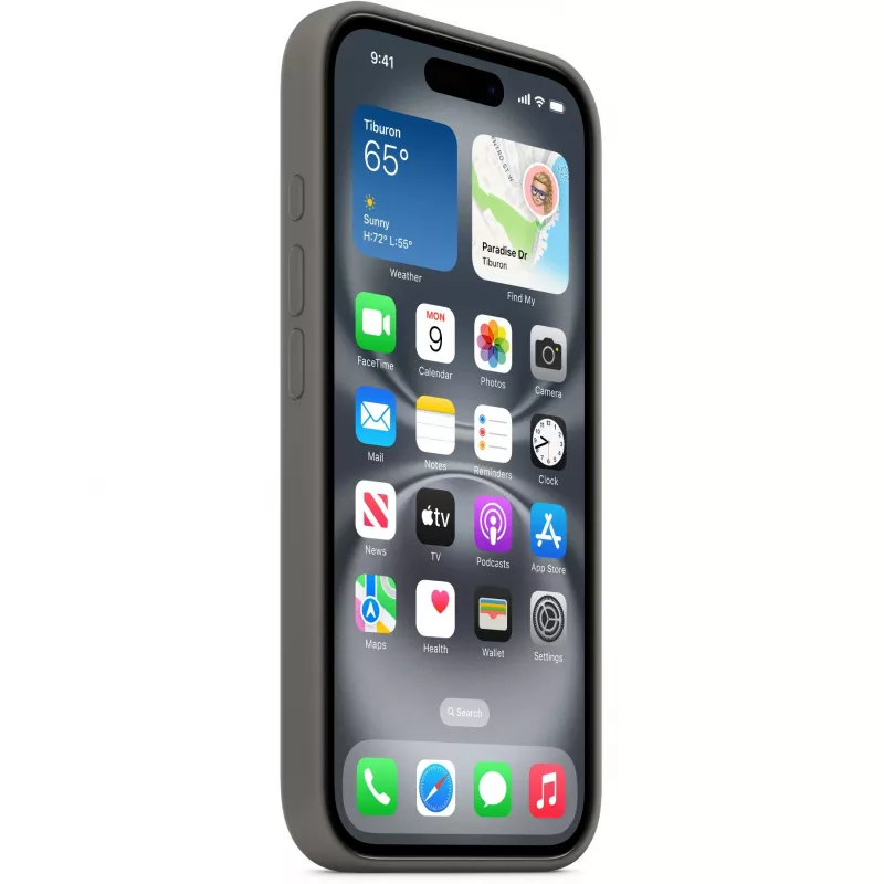 Cover Apple iPhone 16 Silicone Case with MagSafe Stone Gray